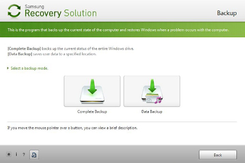 Samsung recovery solution windows 10